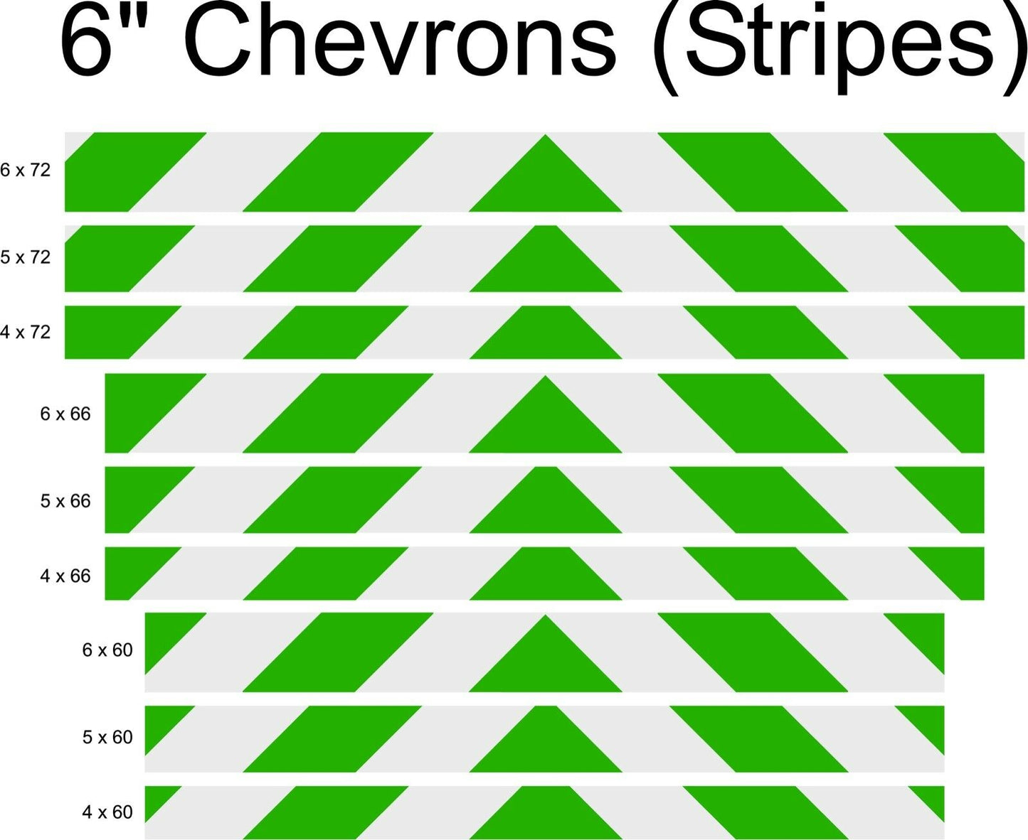 White & Green Reflective Chevron Panel (Multiple Sizes) - Reflective Pro