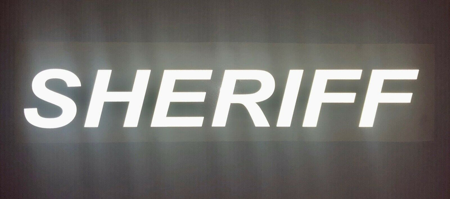 "SHERIFF" 3"x20" Reflective Decal - Reflective Pro