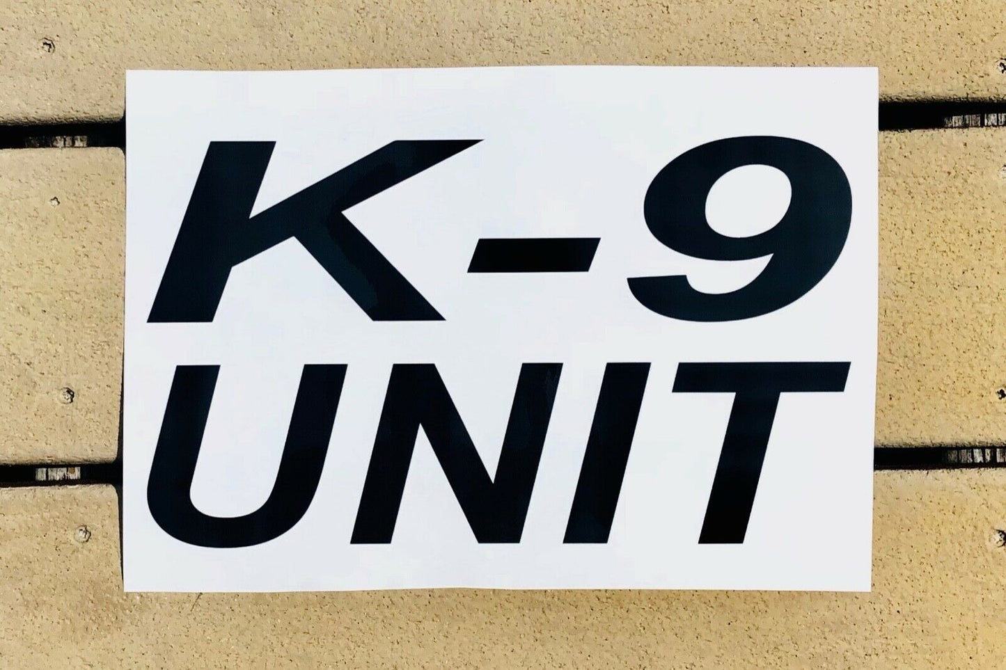 "K-9 UNIT" 7"x12" Reflective Decal - Reflective Pro