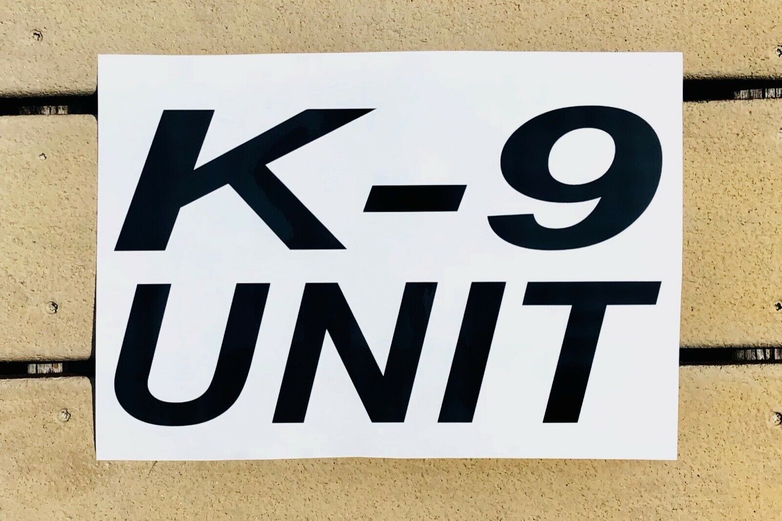 "K-9 UNIT" 7"x12" Reflective Decal - Reflective Pro