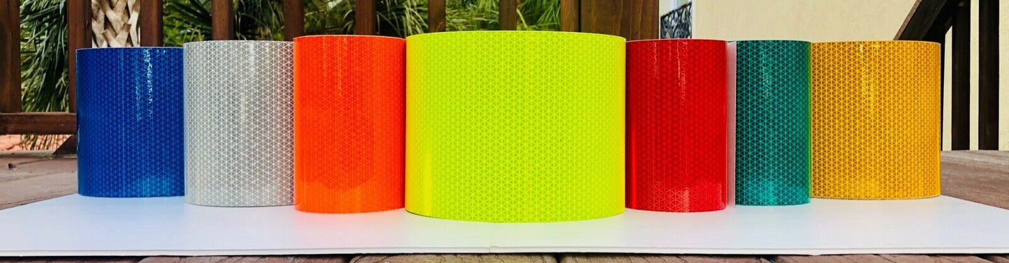 Reflective Chevron Diagonals DIY Oralite V98 Decal 4" - Reflective Pro