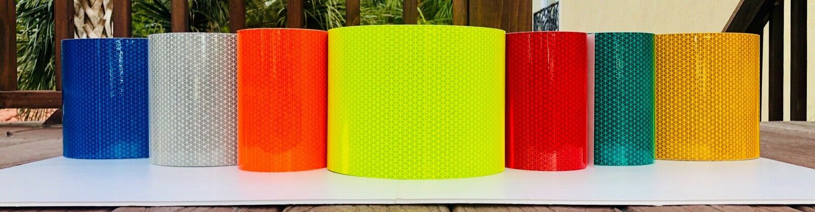 Reflective Chevron Diagonals DIY Oralite V98 Decal 4" - Reflective Pro