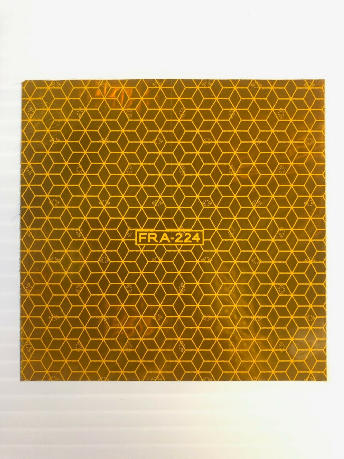 Oralite FRA 224 Yellow 4" Squares - Reflective Pro