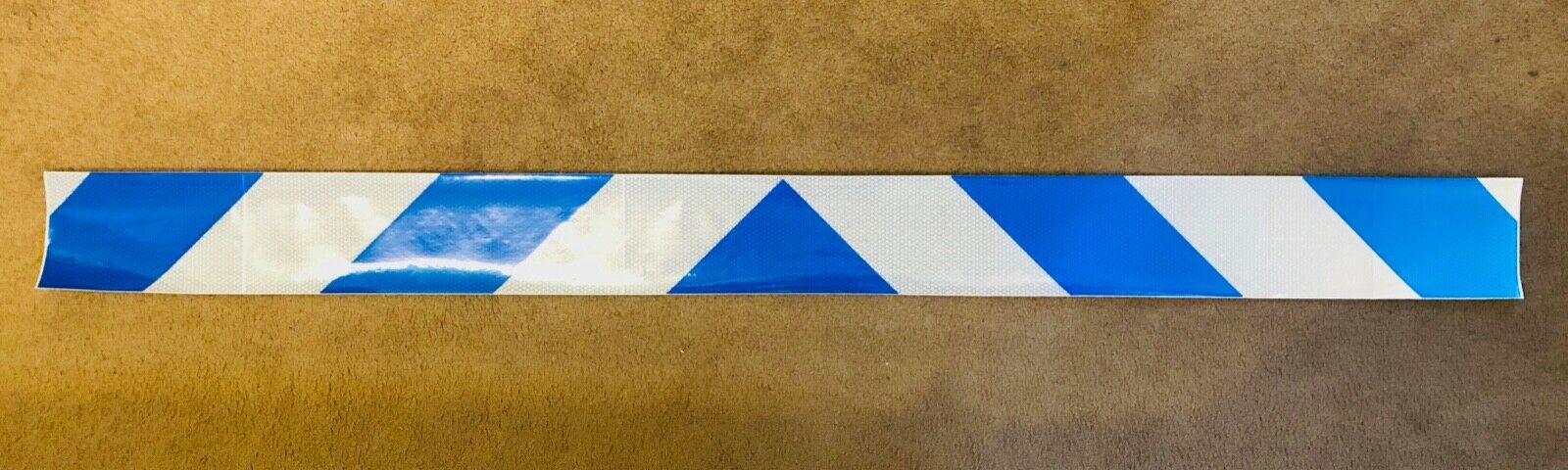 White & Blue Reflective Chevron Panel (Multiple Sizes) - Reflective Pro