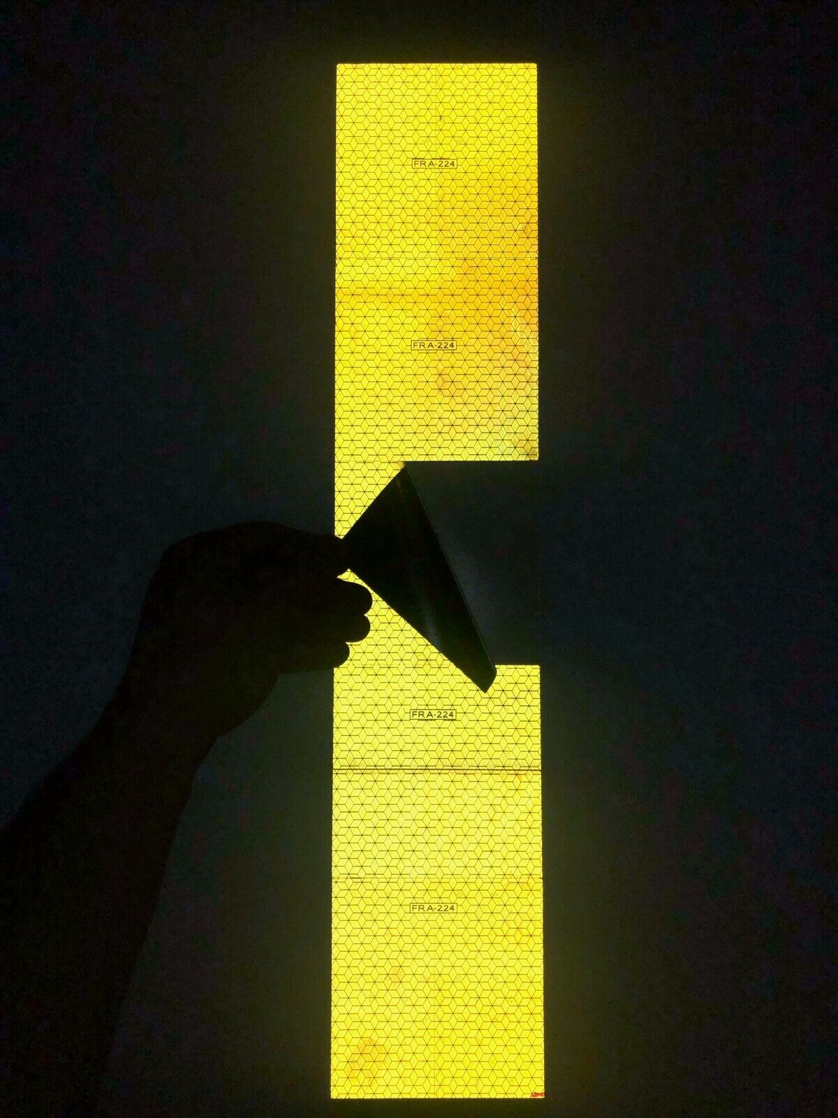 Oralite FRA 224 Yellow 4" Squares - Reflective Pro