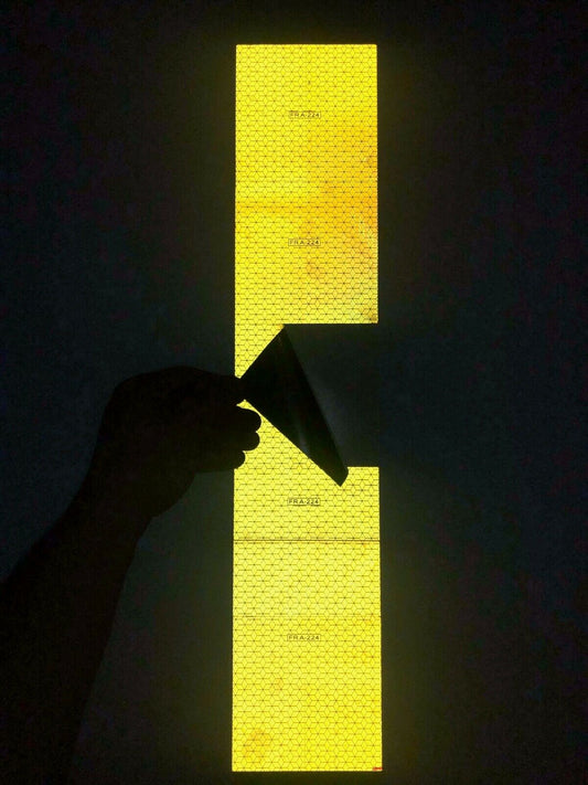 Oralite FRA 224 Yellow 4" Squares - Reflective Pro