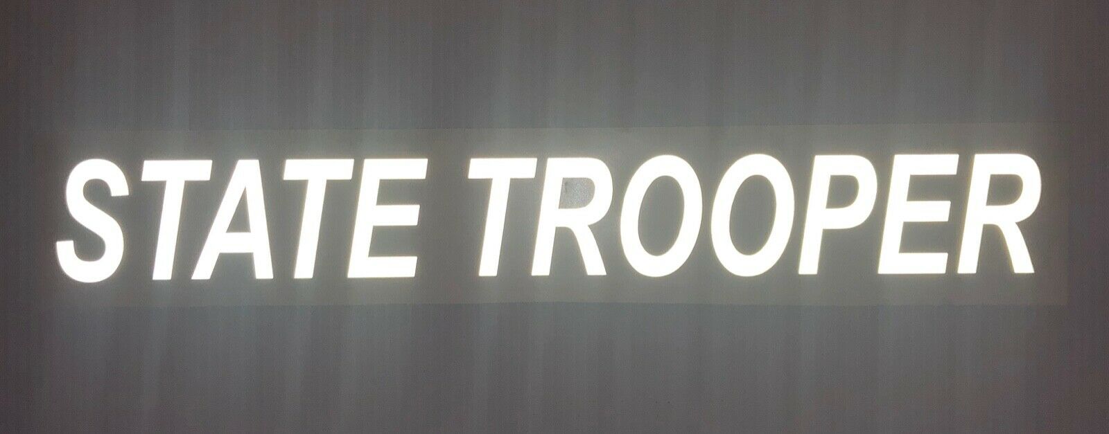 "STATE TROOPER" 3"x26" Reflective Decal - Reflective Pro