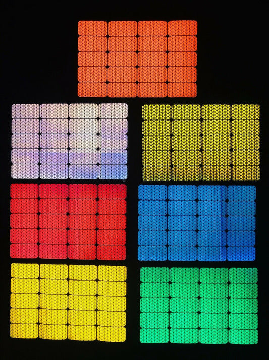 20 Oralite Reflective 1" x 2" V98 Rectangles - Reflective Pro