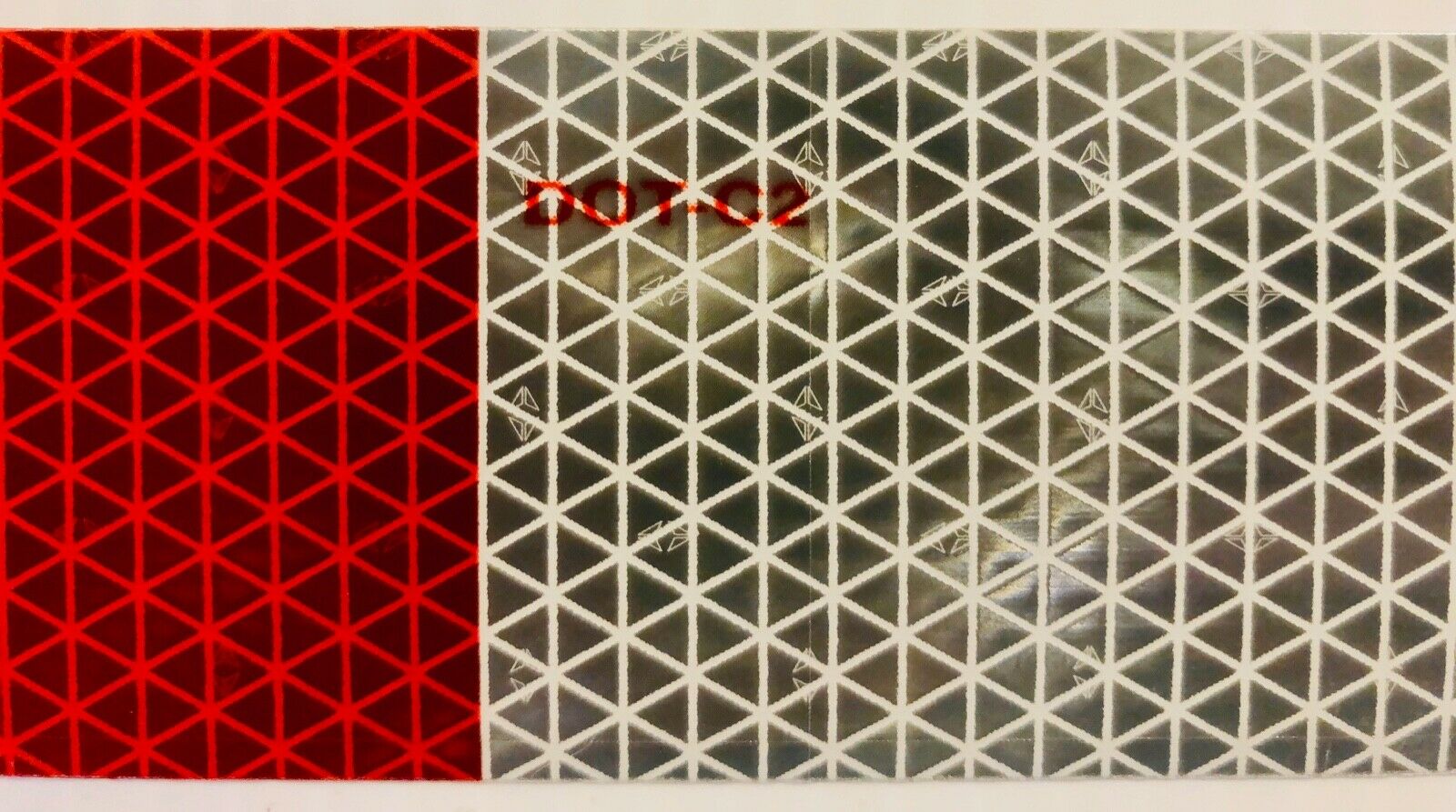 10 Oralite V92 2"x12" DOT Strips (6" White 6" Red) - Reflective Pro