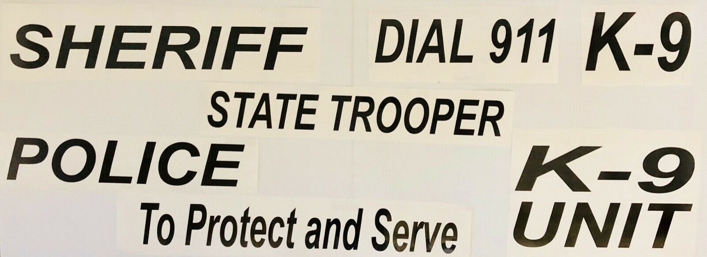 "To Protect and Serve" 3"x26" Reflective Decal - Reflective Pro