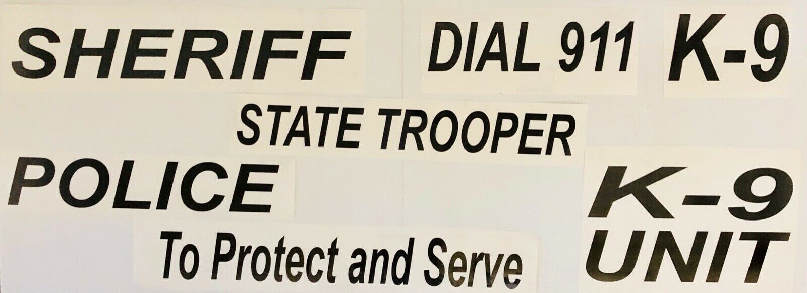 "To Protect and Serve" 3"x26" Reflective Decal - Reflective Pro