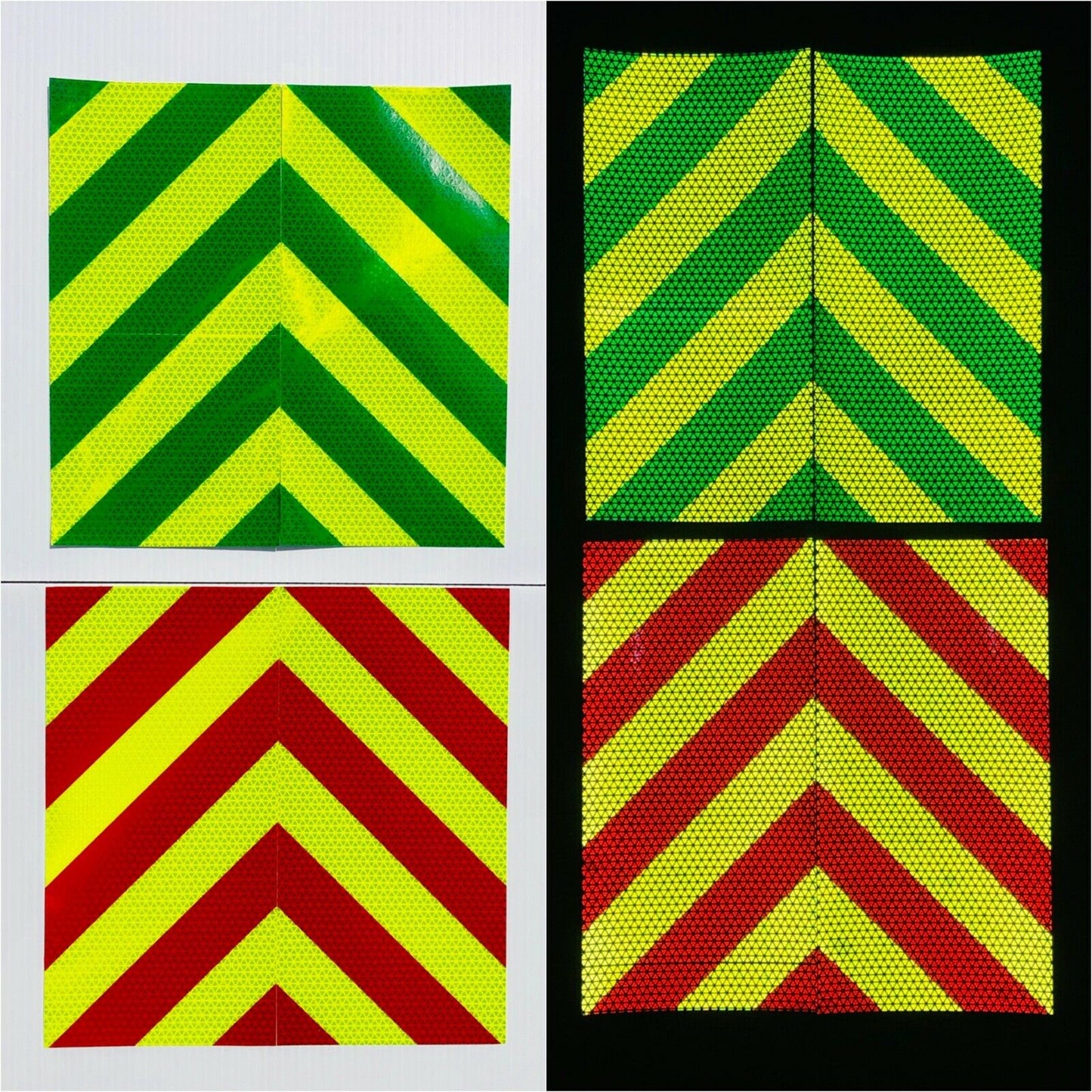 6"x12" Reflective Chevron Panels Motorcycle Oralite - Reflective Pro