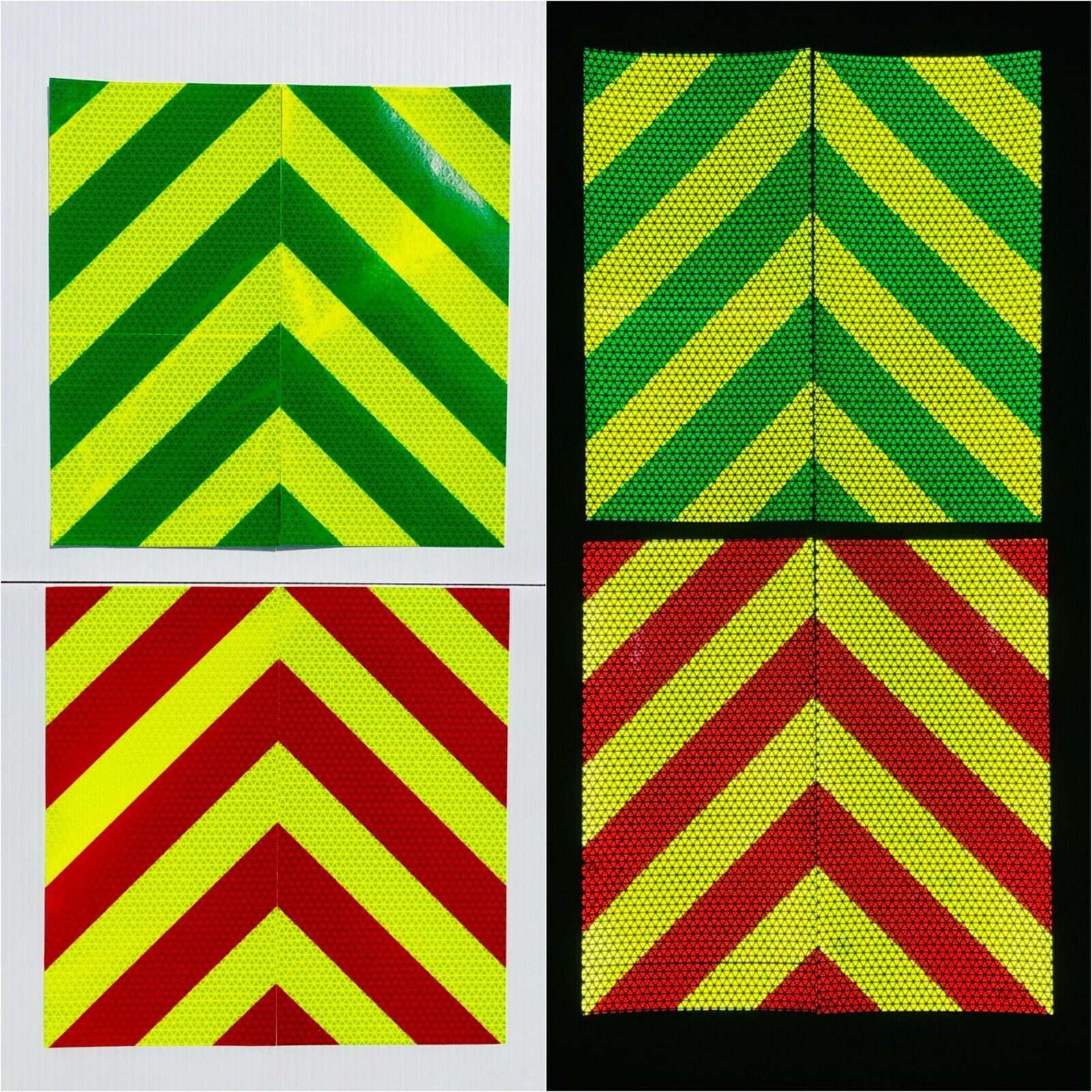 6"x12" Reflective Chevron Panels Motorcycle Oralite - Reflective Pro