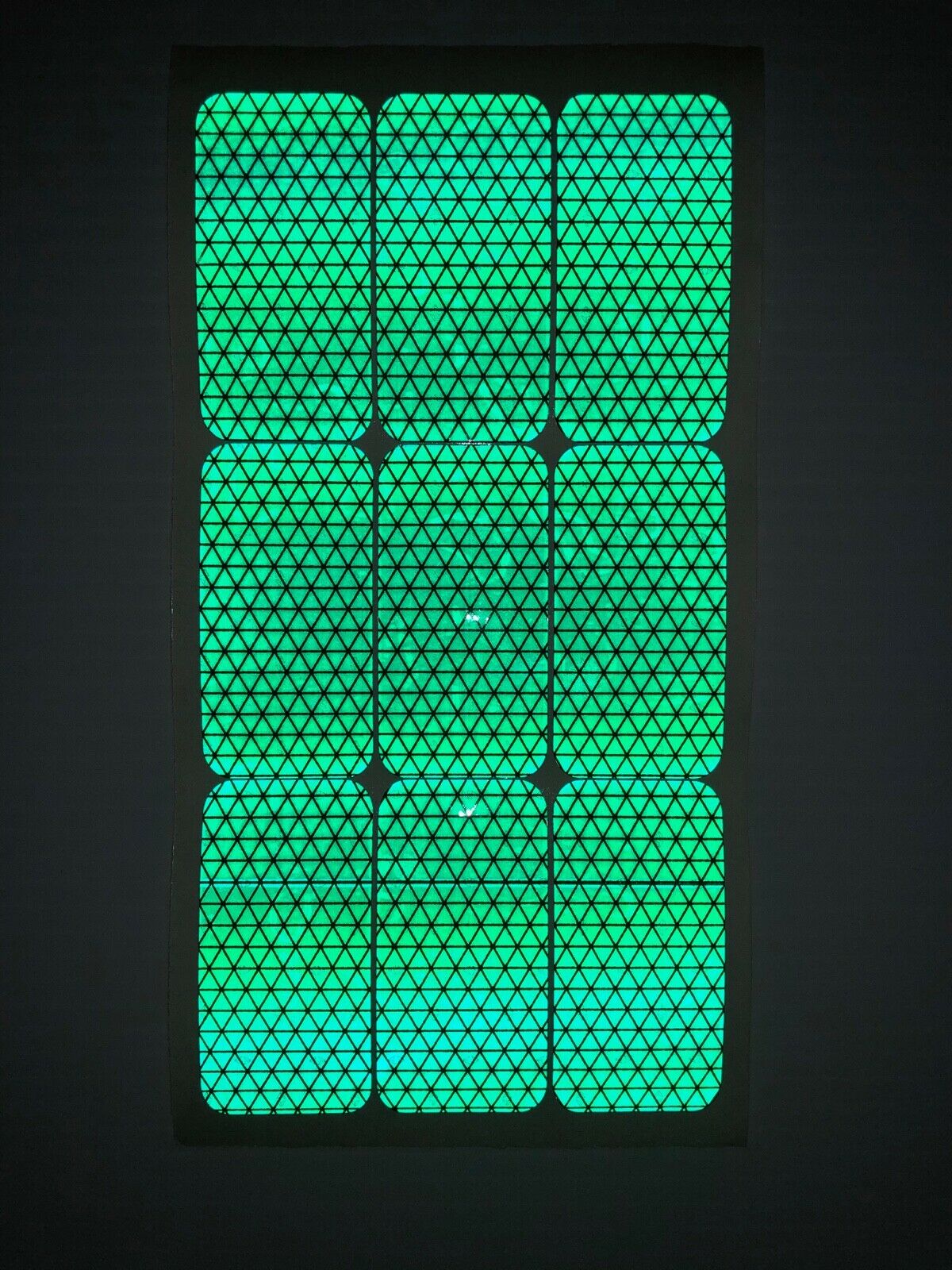 9 Oralite Reflective 1.5" x 3" V98 Rectangles - Reflective Pro