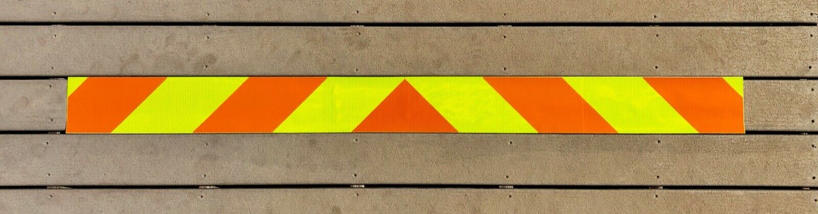 Lime & Orange Reflective Chevron Panel (Multiple Sizes) - Reflective Pro