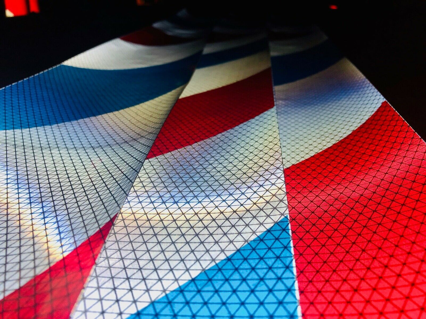 Reflective Chevron Panels Oralite Red, White, and Blue (Patriot Panels) - Reflective Pro