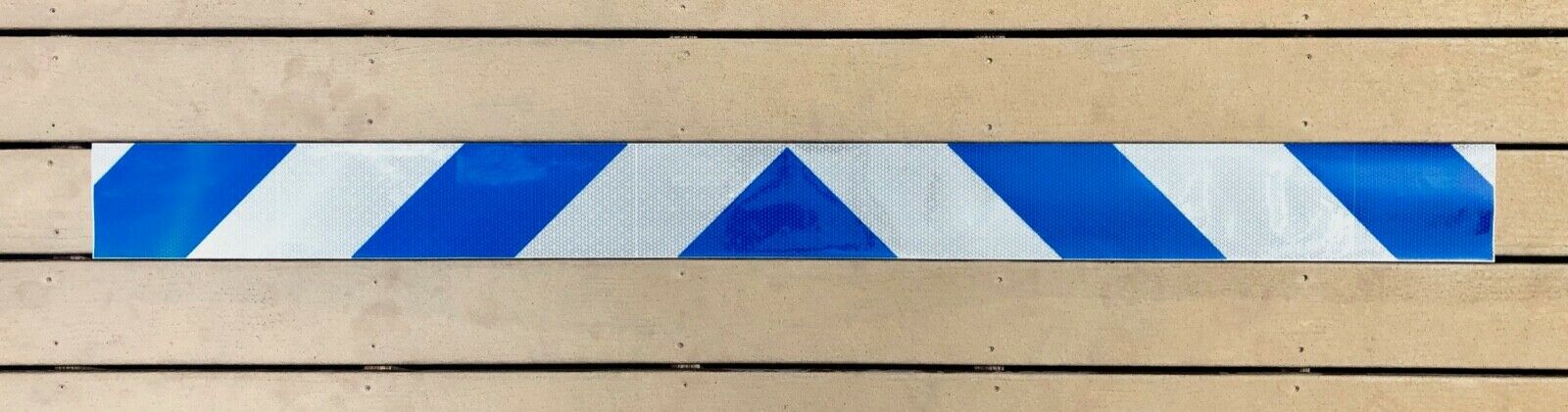 White & Blue Reflective Chevron Panel (Multiple Sizes) - Reflective Pro