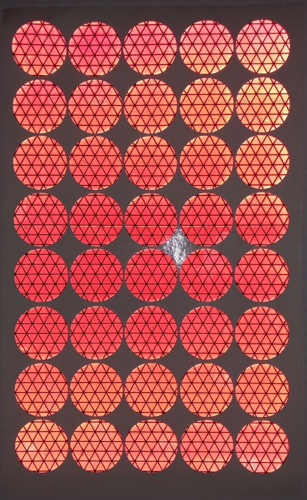 40 Oralite Reflective 1" V98  Dots - Reflective Pro