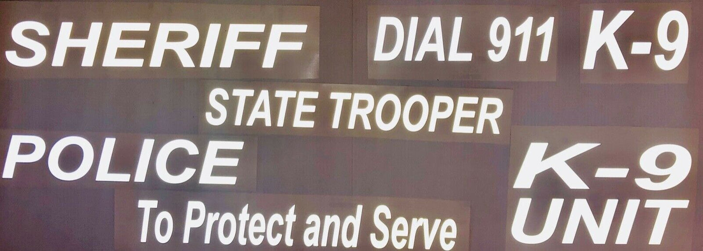 "SHERIFF" 3"x20" Reflective Decal - Reflective Pro