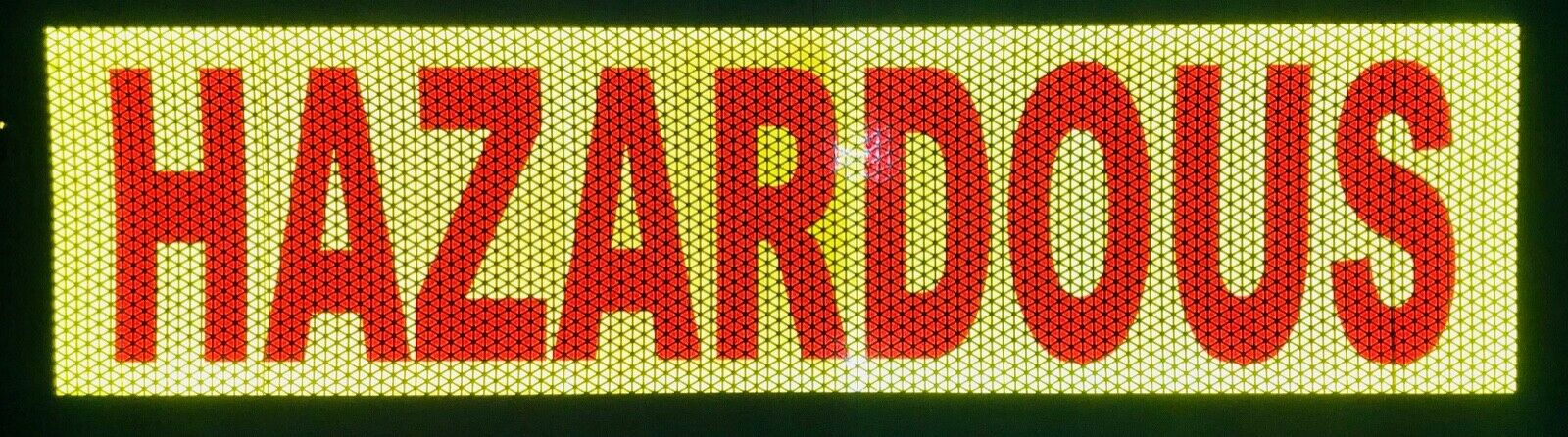 "HAZARDOUS" 6"x24" Reflective Word Panel - Reflective Pro