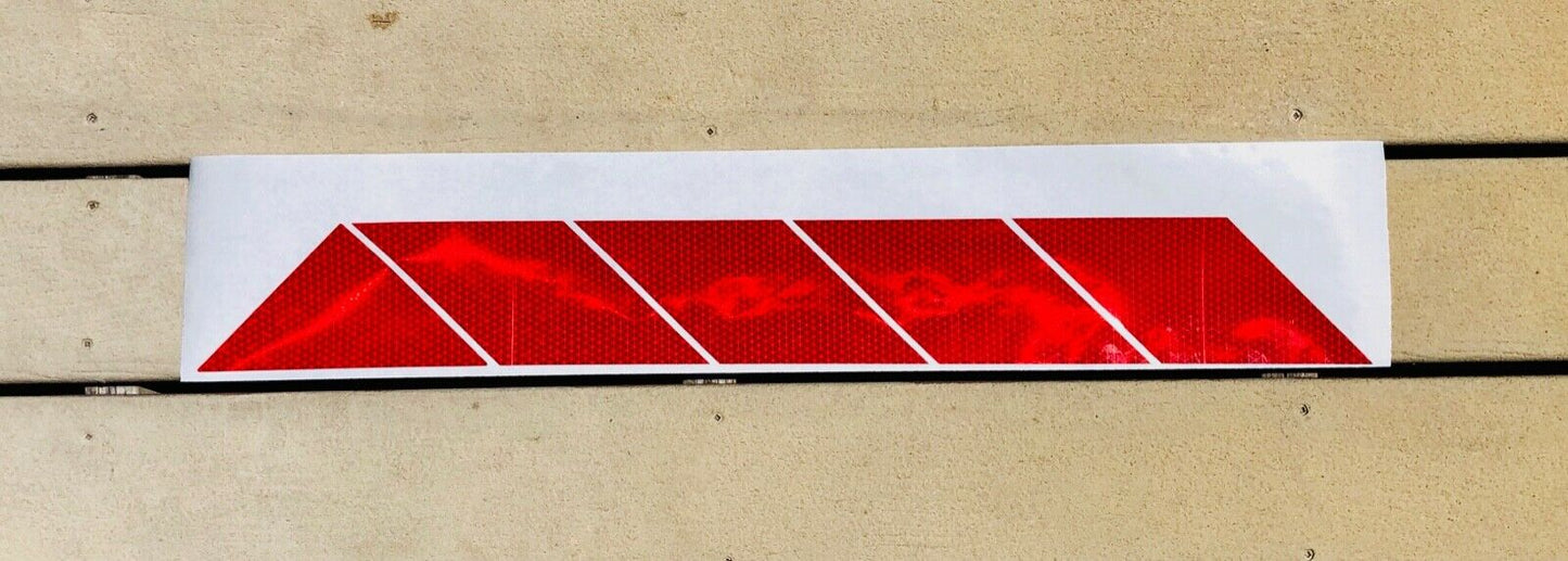 Reflective Chevron Diagonals DIY Oralite V98 Decal 4" - Reflective Pro