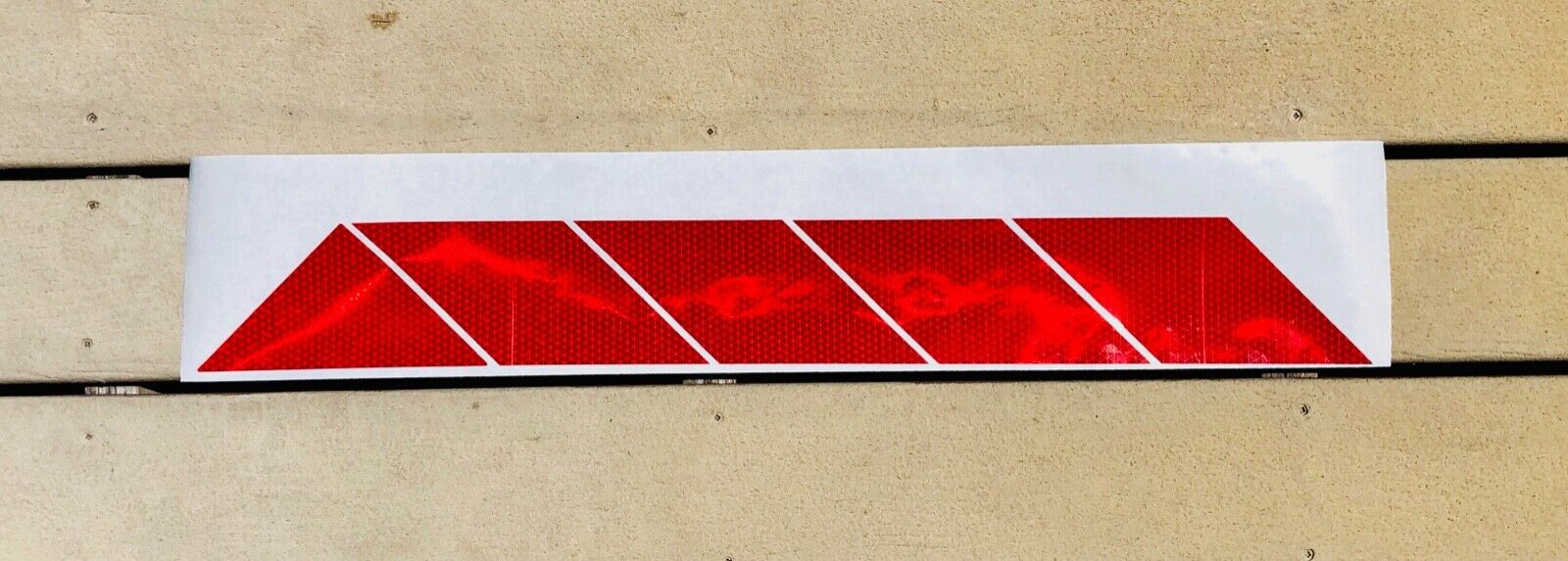 Reflective Chevron Diagonals DIY Oralite V98 Decal 4" - Reflective Pro