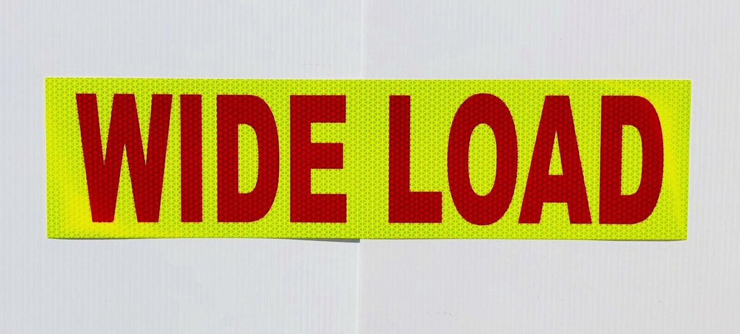 "WIDE LOAD" 6"x24" Reflective Word Panel - Reflective Pro