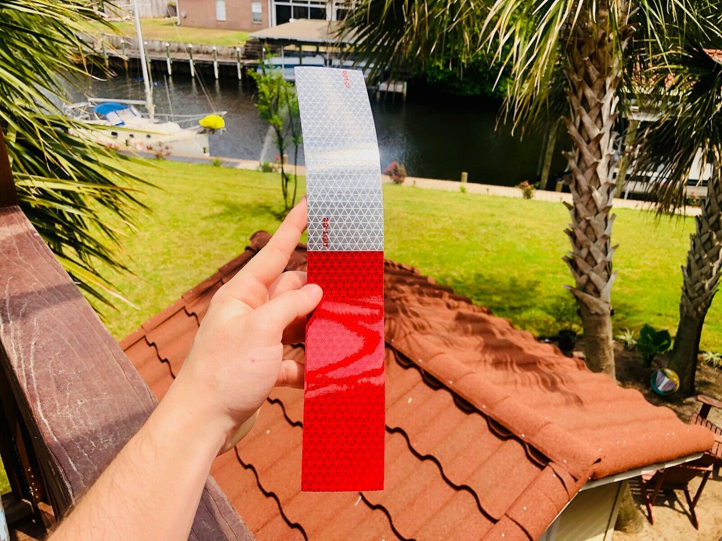 10 Oralite V92 2"x12" DOT Strips (6" White 6" Red) - Reflective Pro
