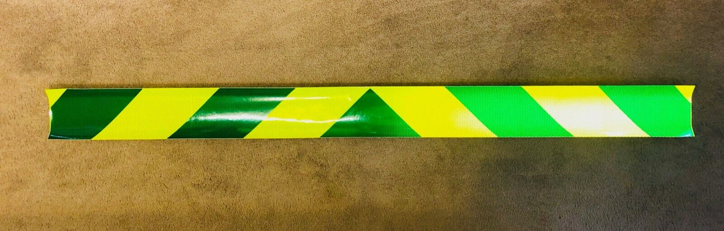 Lime & Green Reflective Chevron Panel (Multiple Sizes) - Reflective Pro