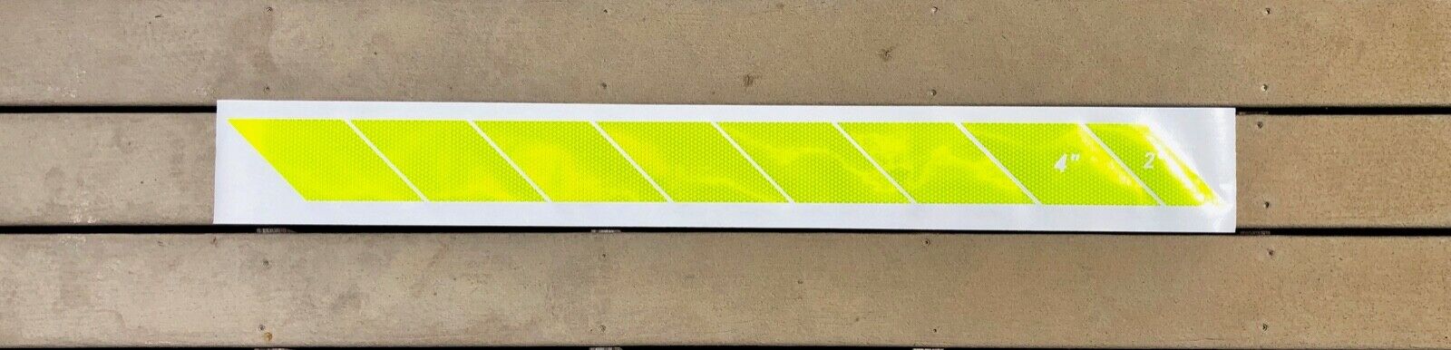 Reflective Chevron Diagonals V98 4" Tetrahedrons - Reflective Pro