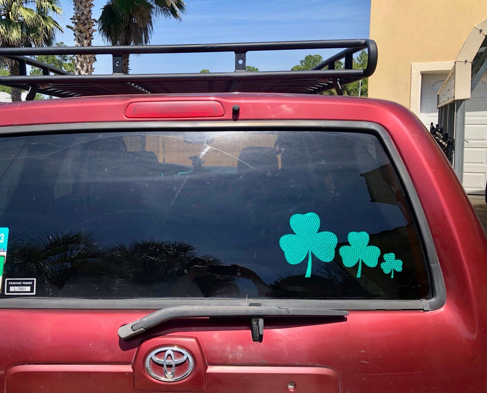 Reflective Green Shamrock Oralite V98 Decal - Reflective Pro