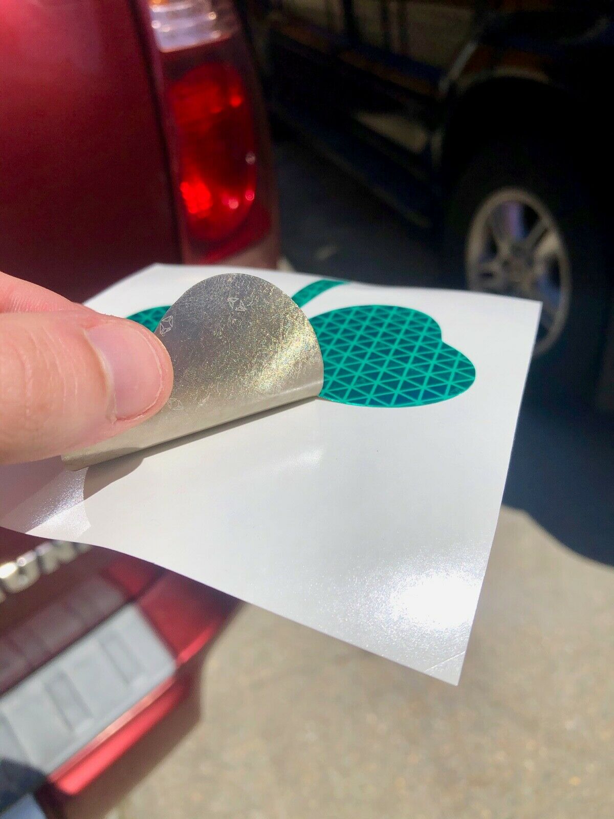 Reflective Green Shamrock Oralite V98 Decal - Reflective Pro