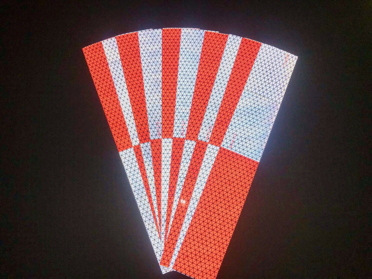 10 Oralite V92 2"x12" DOT Strips (6" White 6" Red) - Reflective Pro