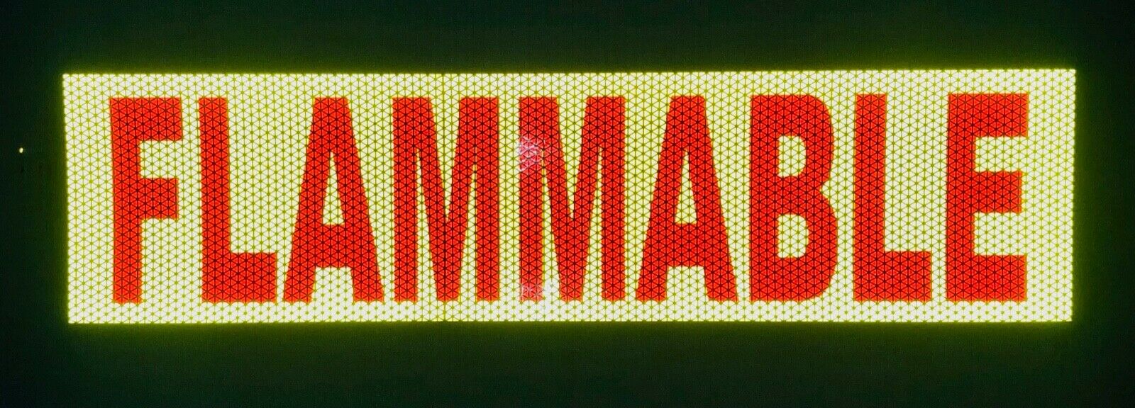 "FLAMMABLE" 6"x24" Reflective Word Panel - Reflective Pro