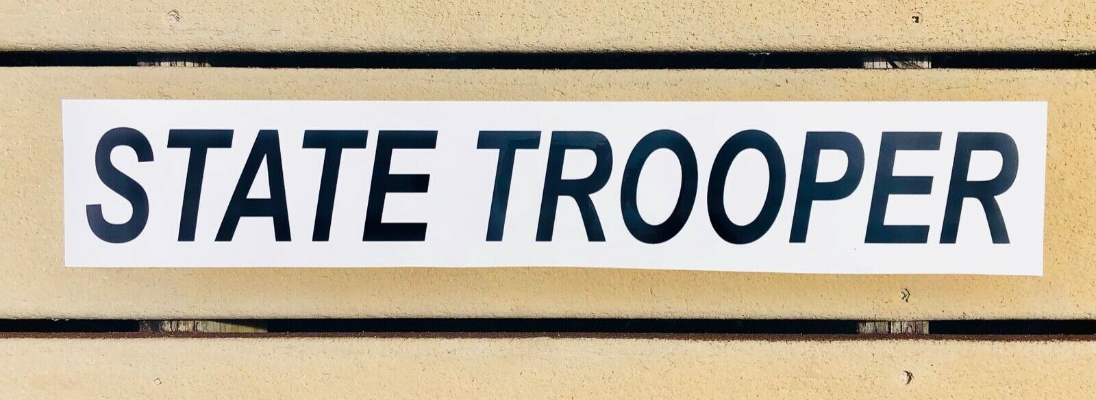 "STATE TROOPER" 3"x26" Reflective Decal - Reflective Pro