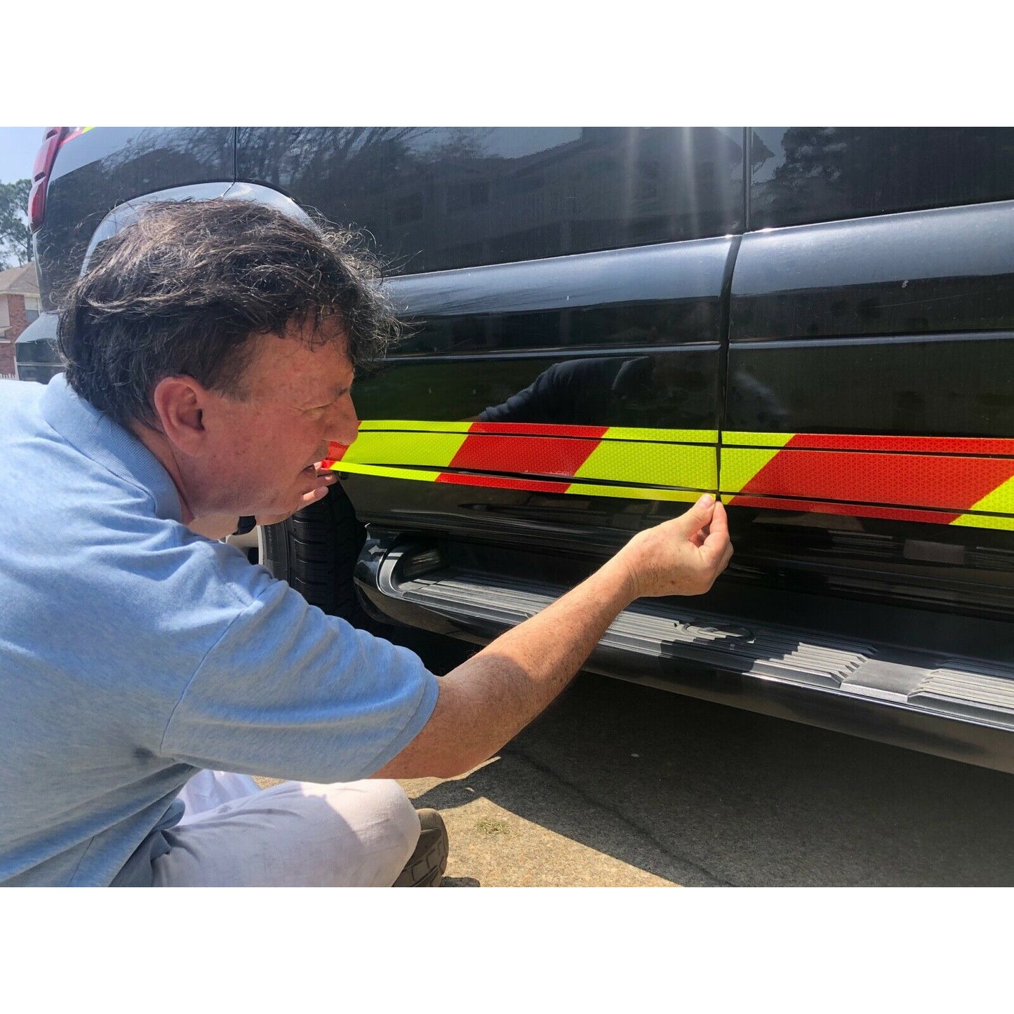 Reflective Chevron Rocker Panels & Pinstripe - Reflective Pro
