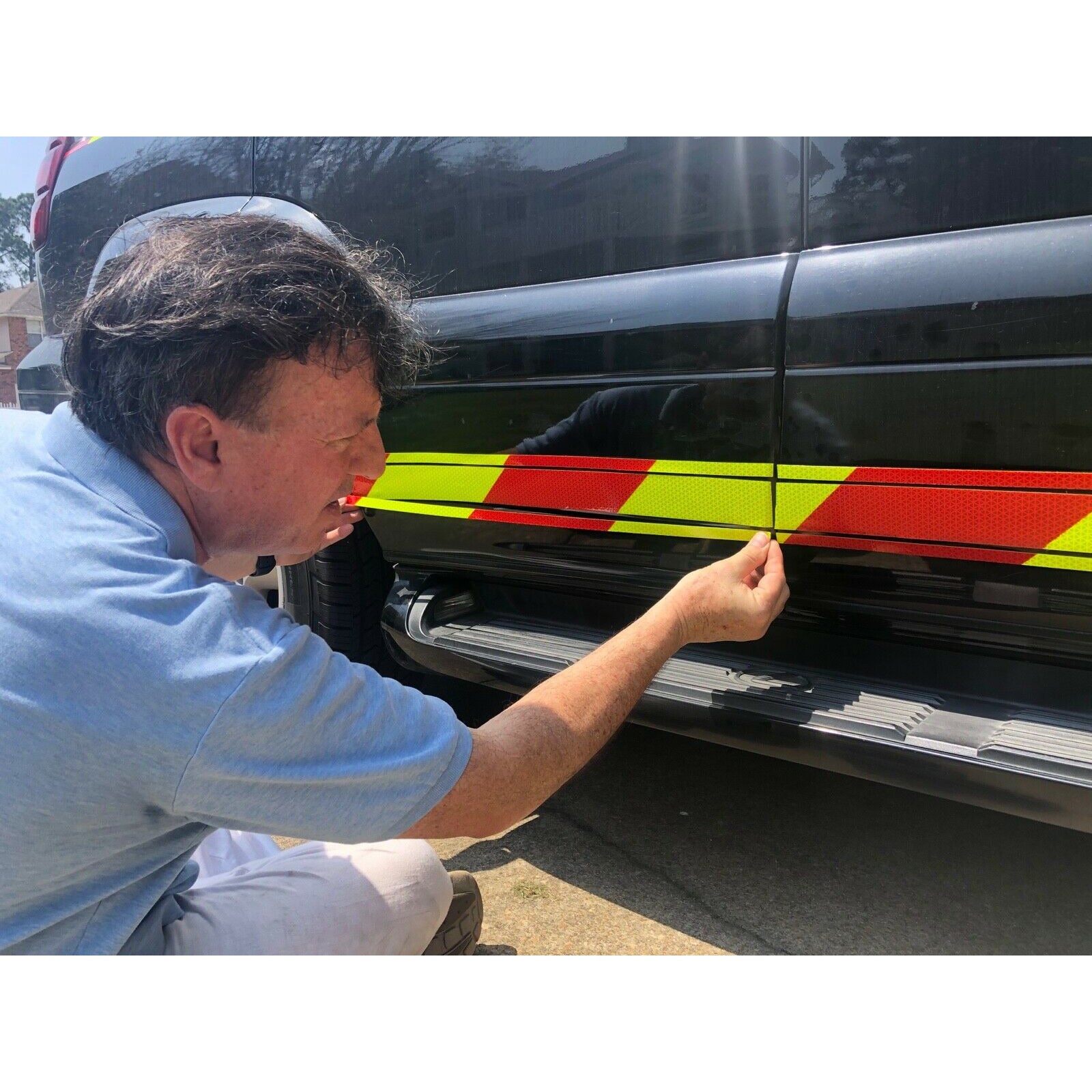 Reflective Chevron Rocker Panels & Pinstripe - Reflective Pro