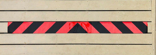 Red & Black Reflective Chevron Panel (Multiple Sizes) - Reflective Pro