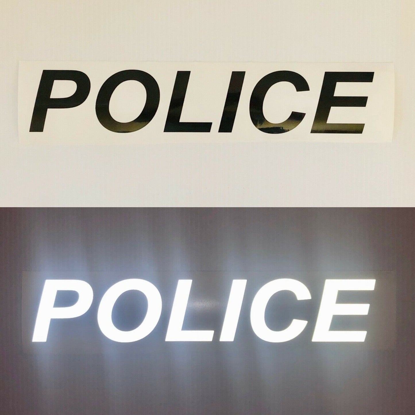 "POLICE" 3"x16" Reflective Decal - Reflective Pro