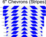 White & Blue Reflective Chevron Panel (Multiple Sizes) - Reflective Pro
