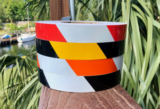 1" Hazard Striped Reflective Tape (Type 1) - Reflective Pro