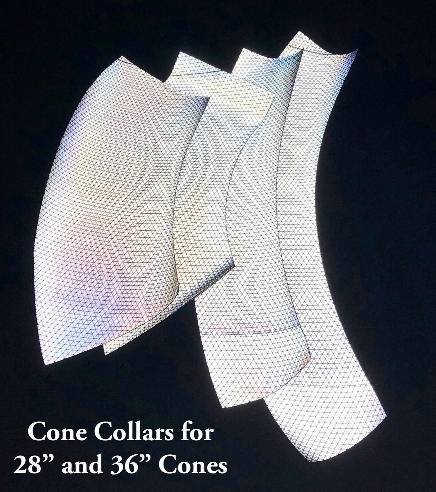 Reflective Cone Collars 18" 28" 36" - Reflective Pro