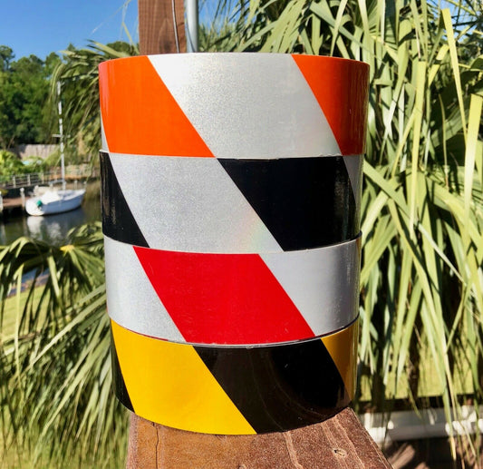 2" Hazard Striped Reflective Tape (Type 1) - Reflective Pro