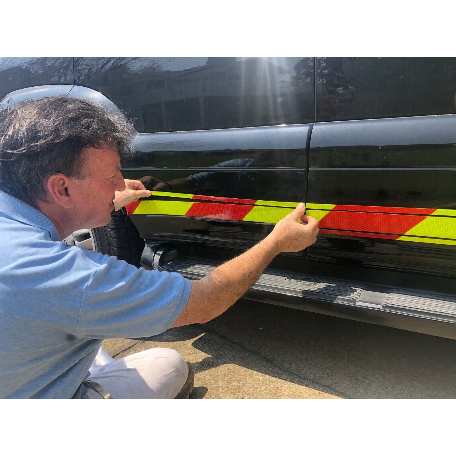 Reflective Chevron Rocker Panels & Pinstripe - Reflective Pro