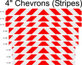 White & Red Reflective Chevron Panel (Multiple Sizes) - Reflective Pro
