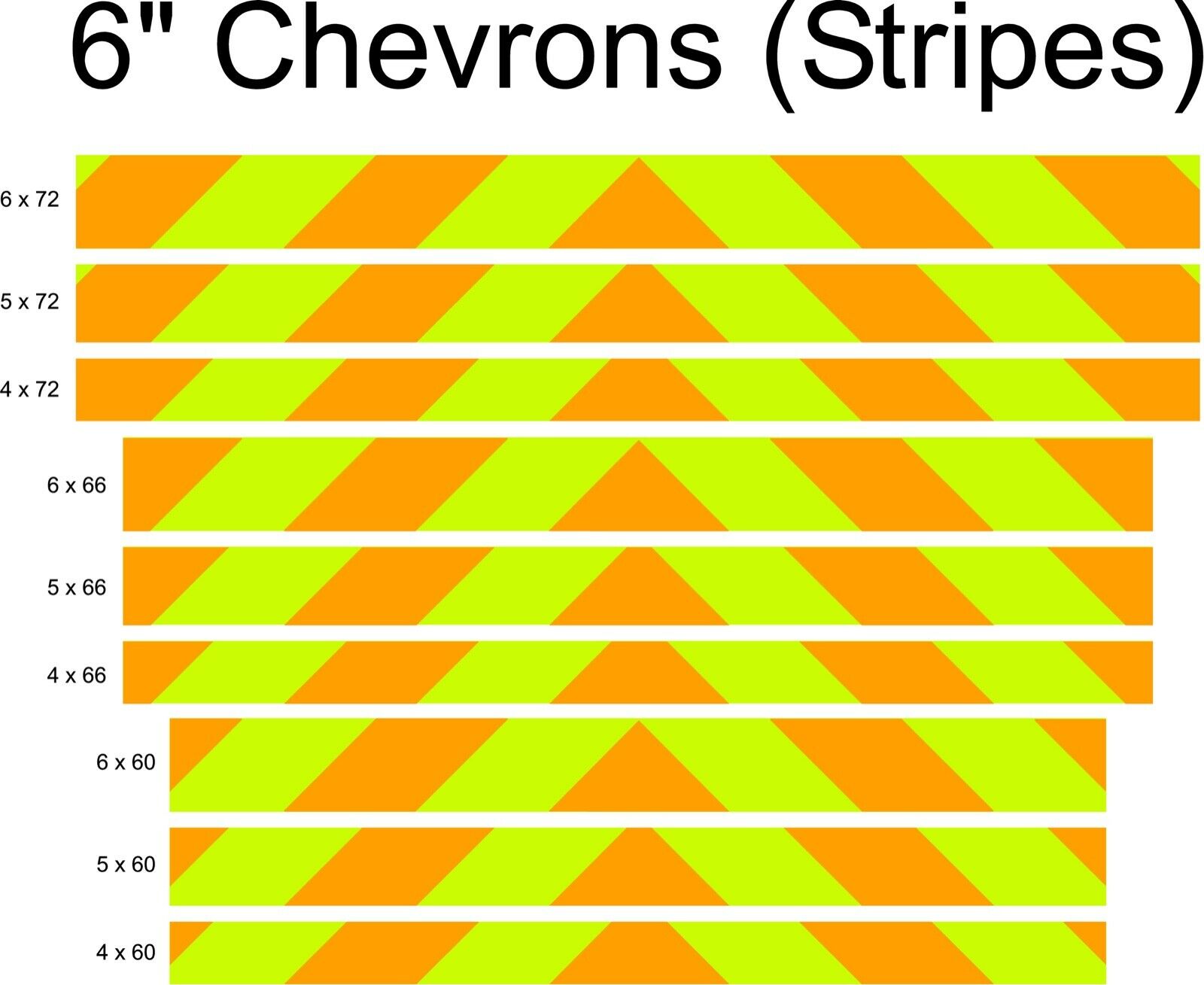 Lime & Orange Reflective Chevron Panel (Multiple Sizes) - Reflective Pro