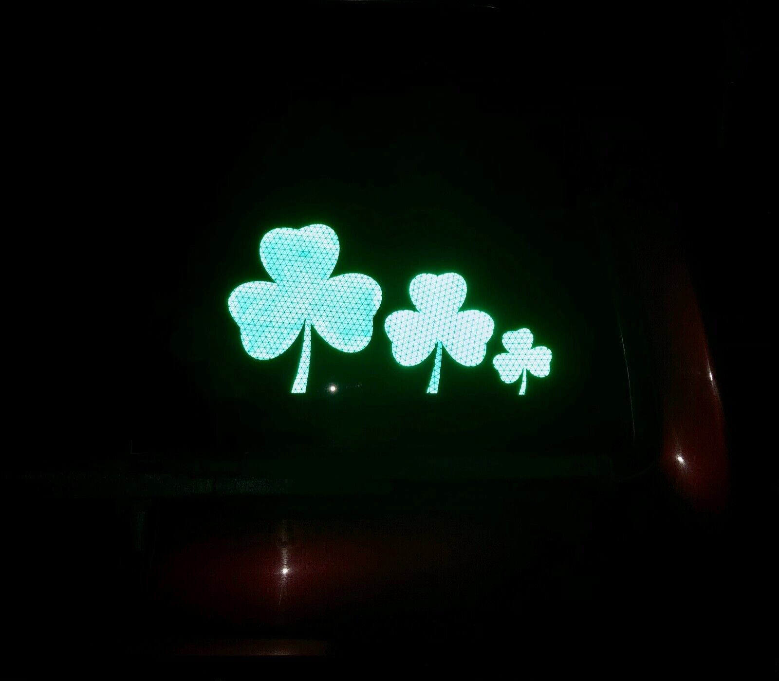 Reflective Green Shamrock Oralite V98 Decal - Reflective Pro