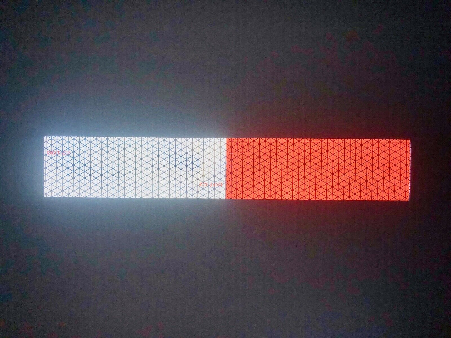 10 Oralite V92 2"x12" DOT Strips (6" White 6" Red) - Reflective Pro
