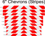 White & Red Reflective Chevron Panel (Multiple Sizes) - Reflective Pro