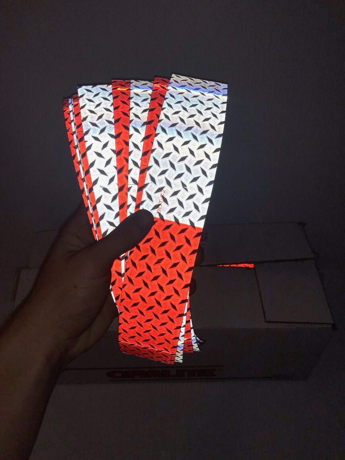 10 Reflective V52 Oralite DOT Strips 2"x12" DOT-C2 Tape - Reflective Pro